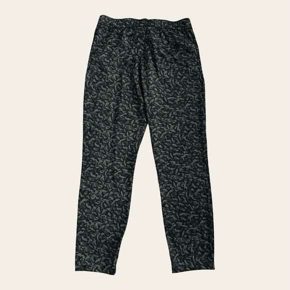 NWOT CRZ YOGA Drawstring 4 Way Stretch Ankle Pants Size 8 - 10 Black & Gray - Picture 3 of 9